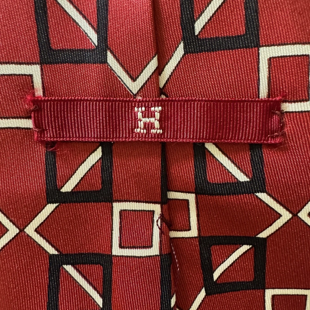 HERMÈS Vintage Silk Tie - Picture 9 of 13